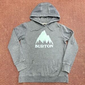 Button Women’s Blue/Grey Hoodie Sweatshirt